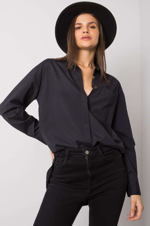 Černá Terra bavlněná košile