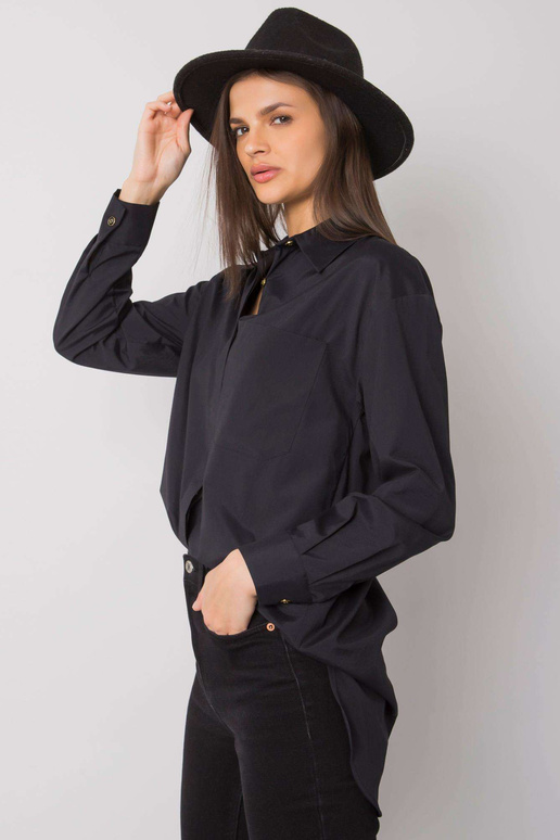 Černá Terra bavlněná košile