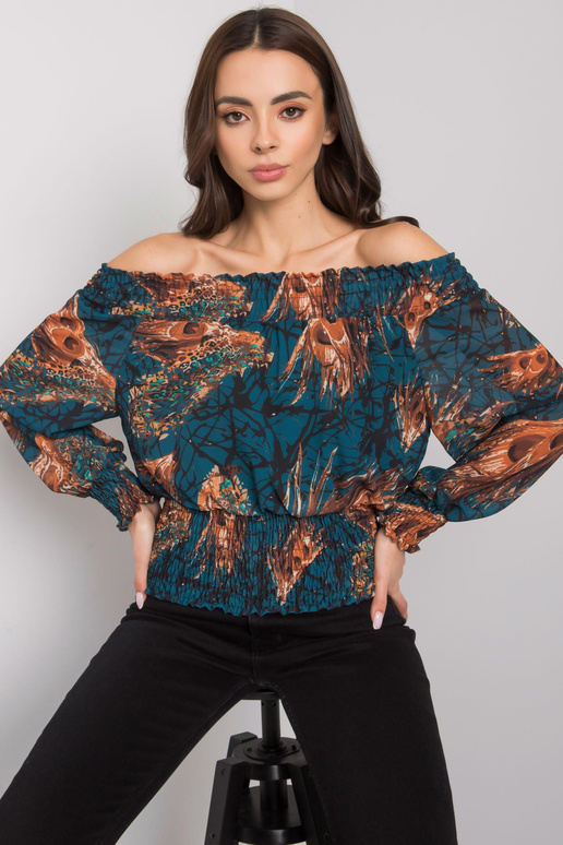 Dámská námořní hnědá halenka Nanterre...