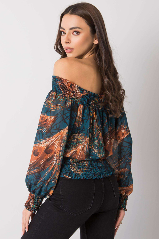 Dámská námořní hnědá halenka Nanterre...