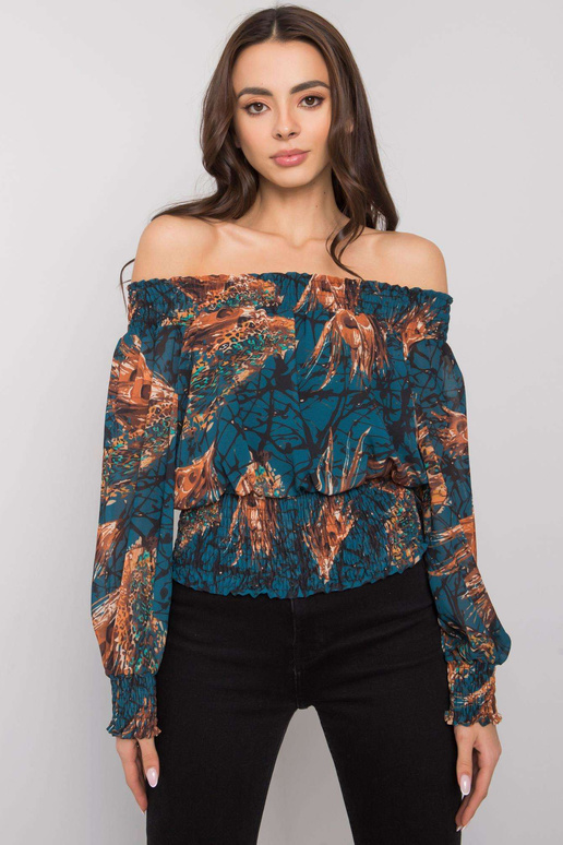 Dámská námořní hnědá halenka Nanterre...