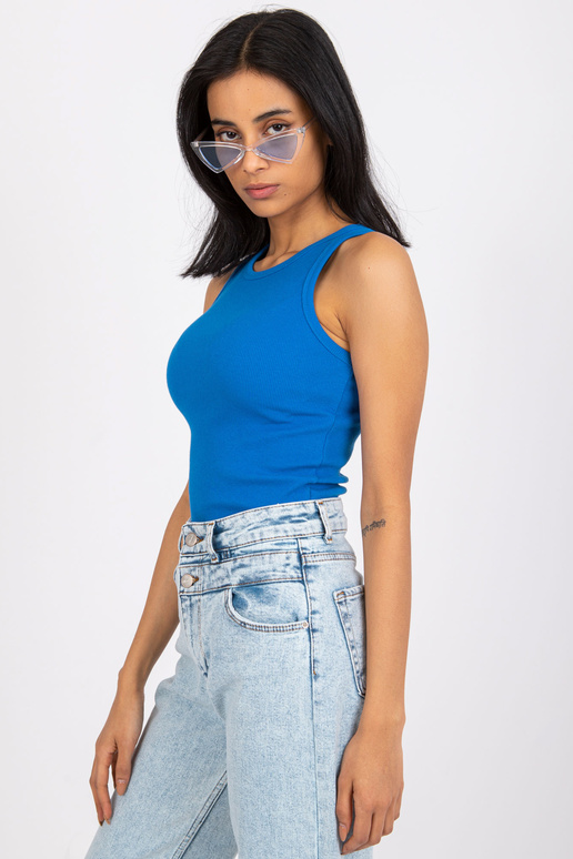 Eston RUE PARIS Bavlněný žebrovaný top