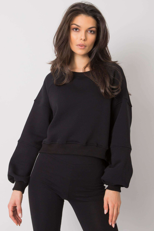 Černá bavlněná mikina Yessie RUE PARIS