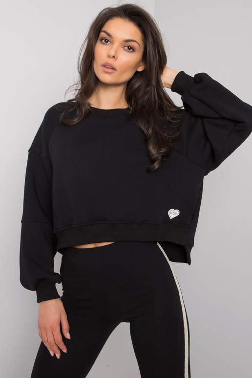 Černá bavlněná mikina Yessie RUE PARIS