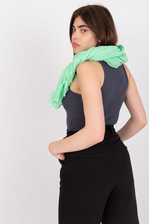 Světle zelený dámský šátek z viskózy