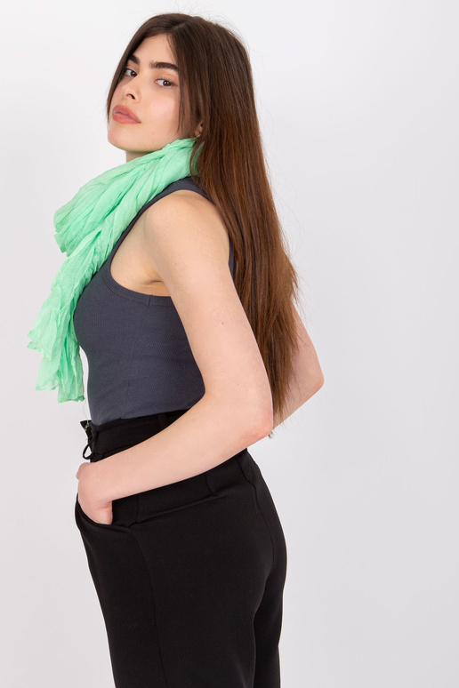 Světle zelený dámský šátek z viskózy