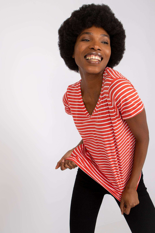 Oranžové dámské tričko z bavlny...