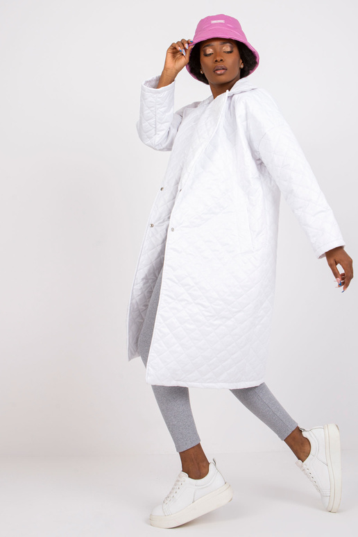 Bílý kabát s prošíváním Sofia Bílý kabát s prošíváním Sofia
