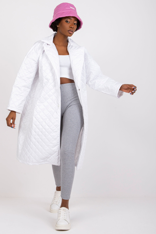 Bílý kabát s prošíváním Sofia Bílý kabát s prošíváním Sofia