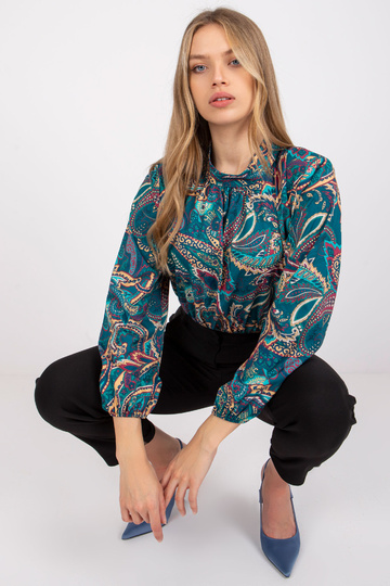 Mořská halenka s potiskem Mia