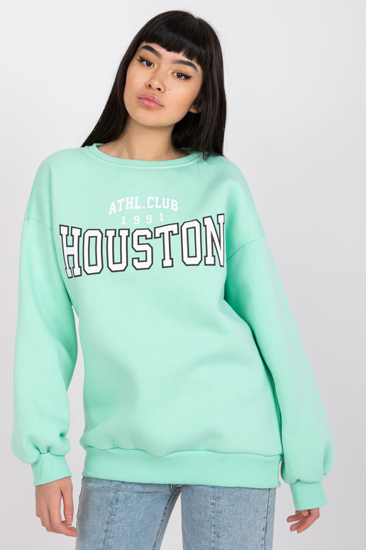 Mint mikina s potiskem Los Angeles