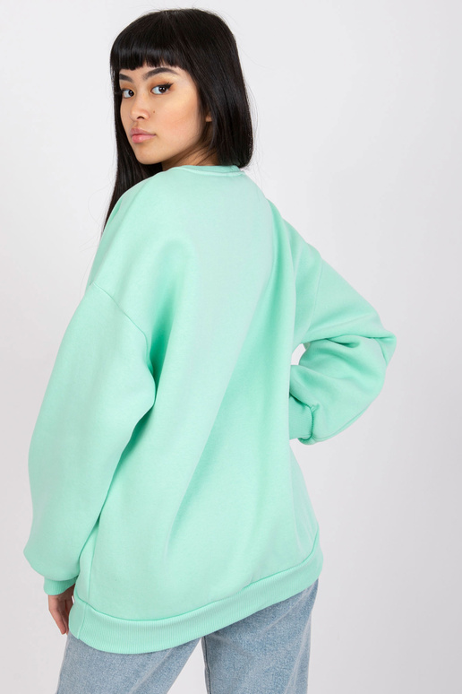 Mint mikina s potiskem Los Angeles