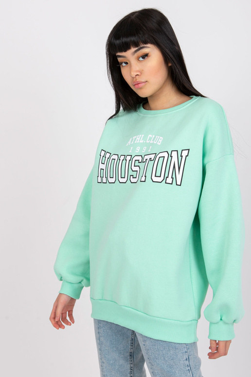 Mint mikina s potiskem Los Angeles