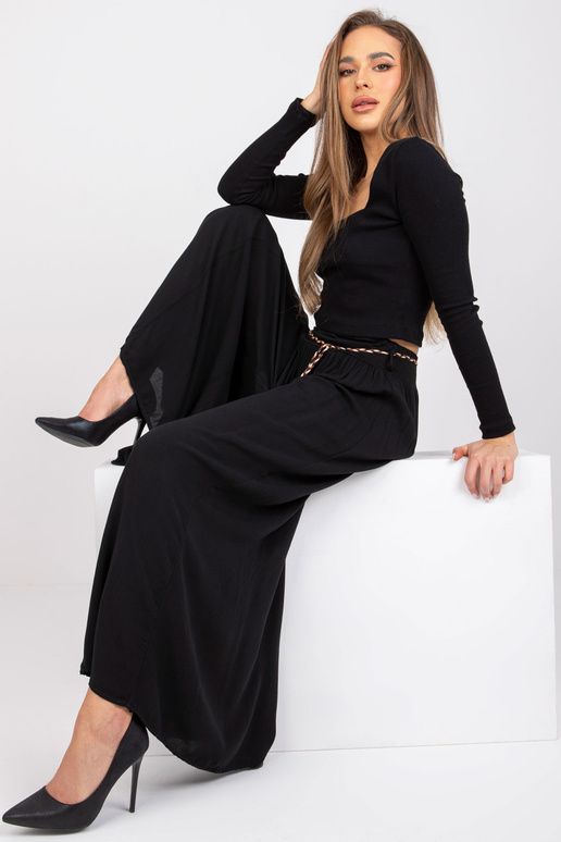 Černé kalhoty pro ženy palazzo Surie...