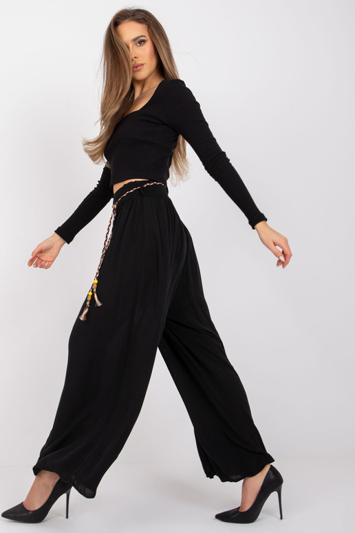 Černé kalhoty pro ženy palazzo Surie...