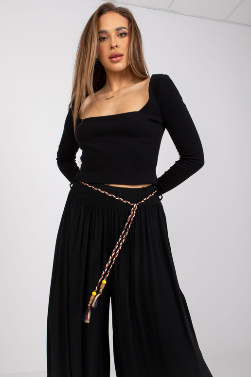 Černé kalhoty pro ženy palazzo Surie...