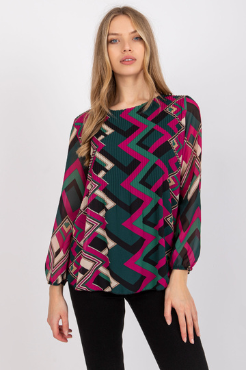 Zelená/fialová halenka pro... 2