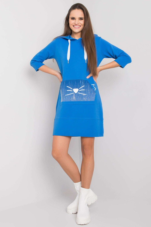 Tmavě modré mikinové šaty Anne