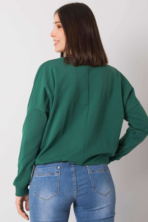 Tmavě zelená halenka větší velikosti...