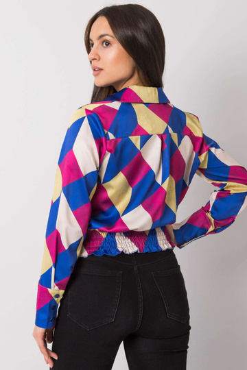 Modrá/žlutá košilová...