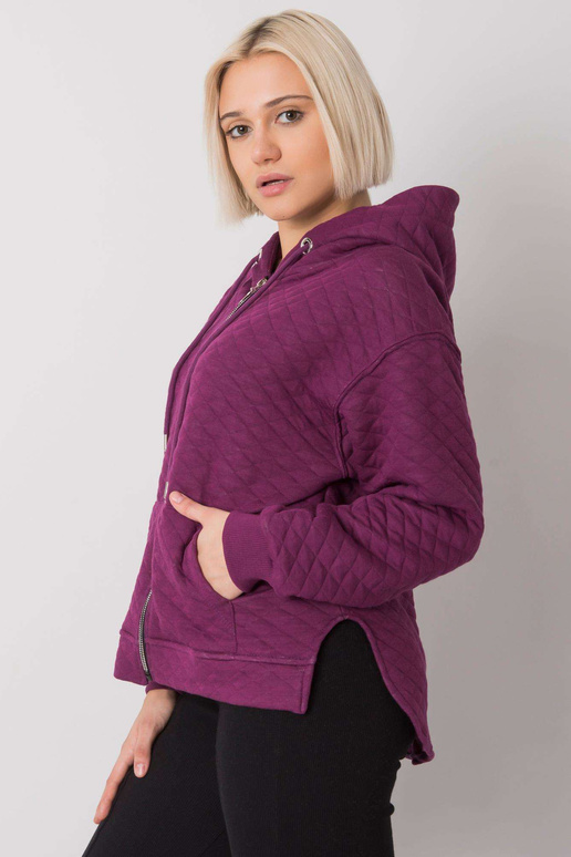 Prošívaná mikina Arezzo Purple se zipem Prošívaná mikina Arezzo Purple se zipem