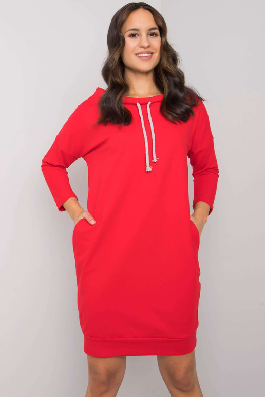 Červené bavlněné šaty Paulie