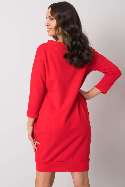 Červené bavlněné šaty Paulie