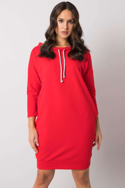 Červené bavlněné šaty Paulie