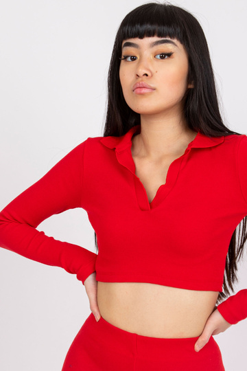 Červená krátká halenka s... 2