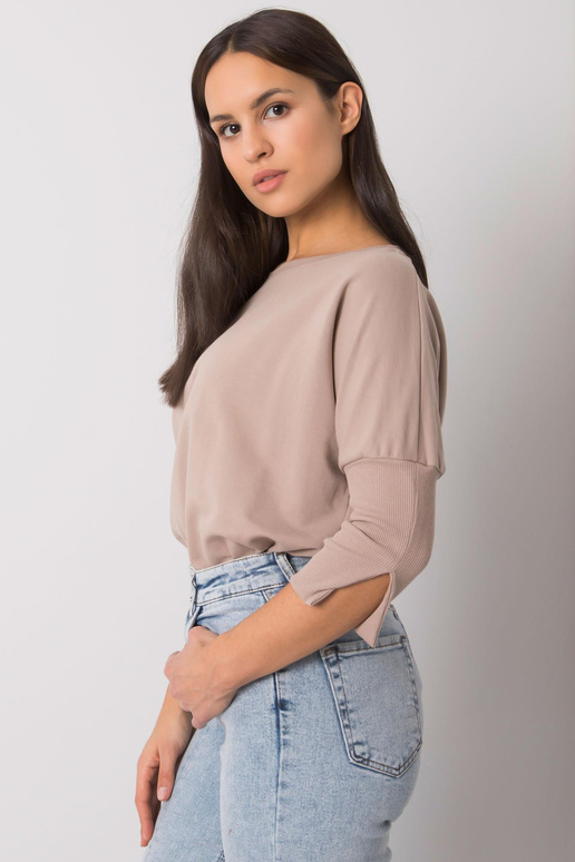 Tmavě béžová volná halenka Hassina