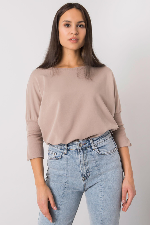 Tmavě béžová volná halenka Hassina