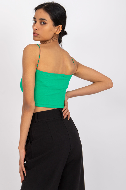 Zelený crop top s pruhy Aria RUE PARIS