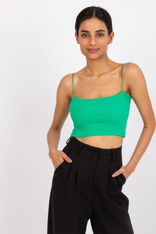 Zelený crop top s pruhy Aria RUE PARIS