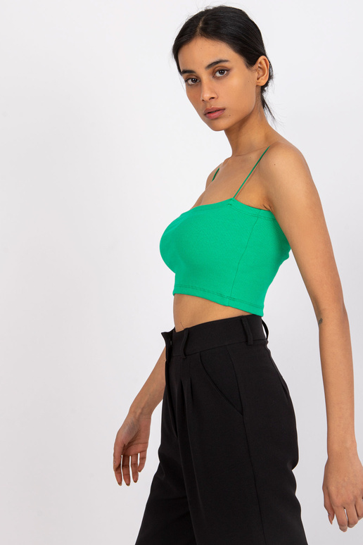 Zelený crop top s pruhy Aria RUE PARIS