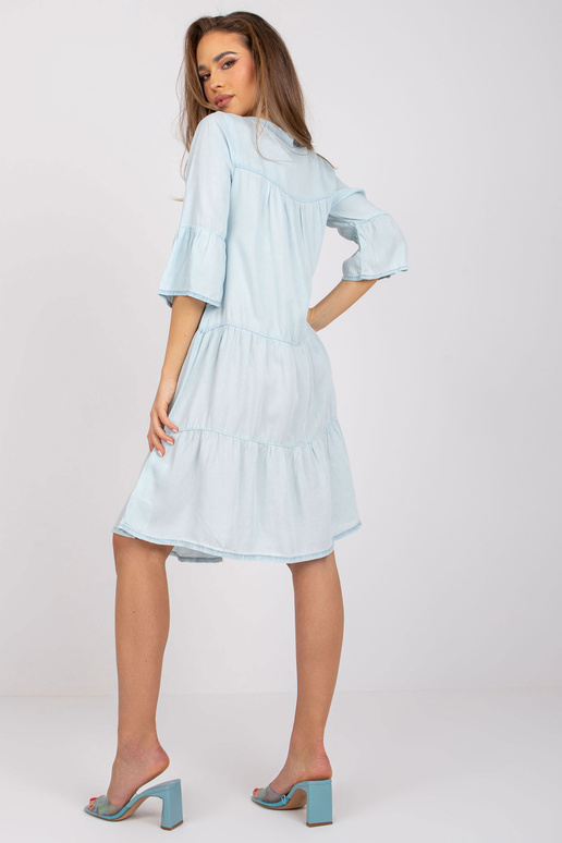 Světle modré šaty před kolena SUBLEVEL