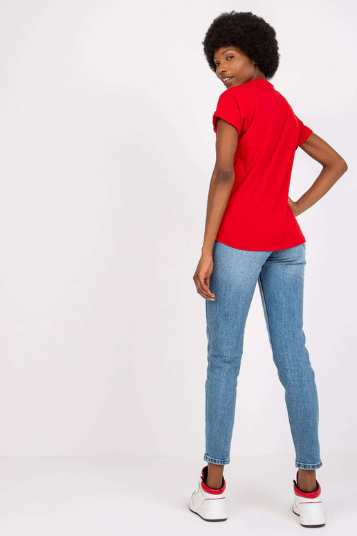 Červené volné tričko Severine