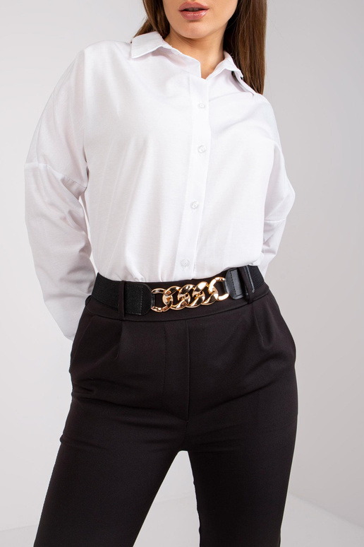 Černé kalhoty s páskem Seville