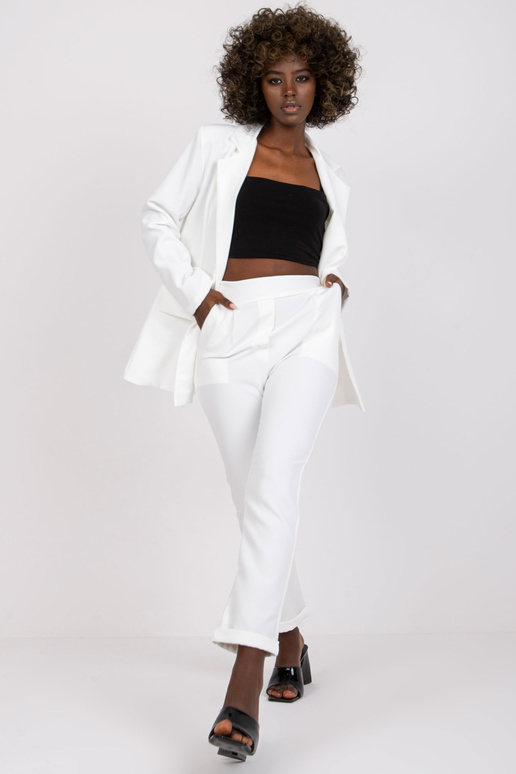 Bílé dámské společenské kalhoty Hidalgo