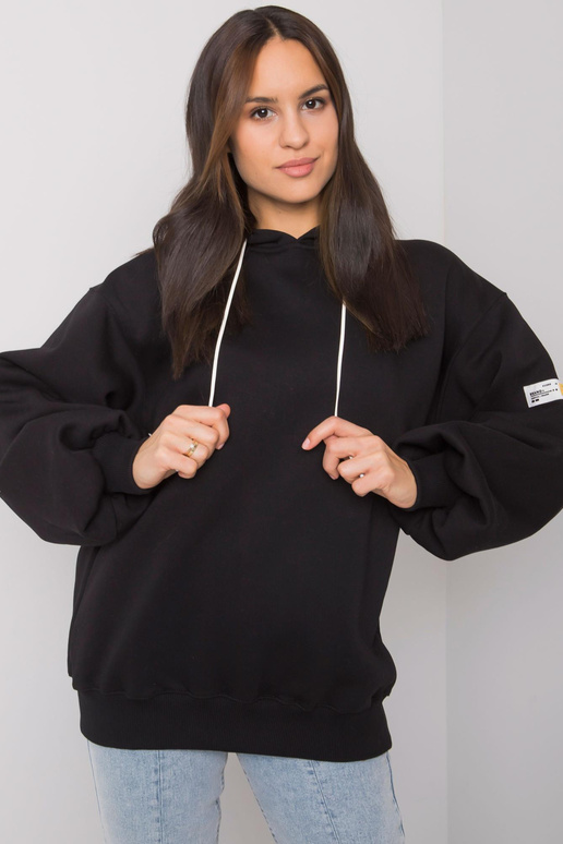 Dámská černá mikina s kapucí Yassie Dámská černá mikina s kapucí Yassie