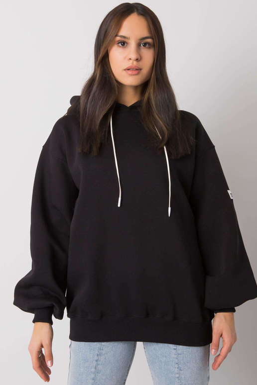 Dámská černá mikina s kapucí Yassie Dámská černá mikina s kapucí Yassie