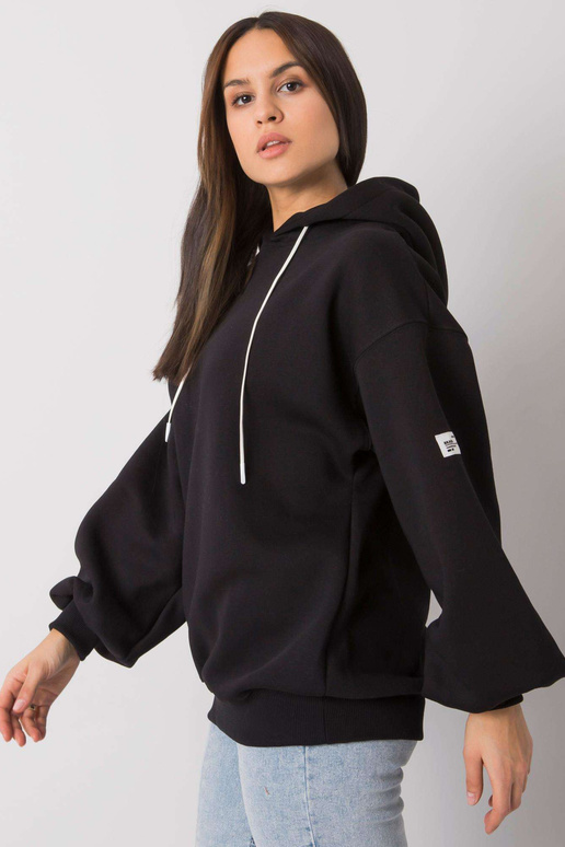 Dámská černá mikina s kapucí Yassie Dámská černá mikina s kapucí Yassie