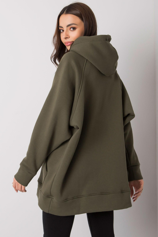 Khaki klokaní mikina pro ženy Selita