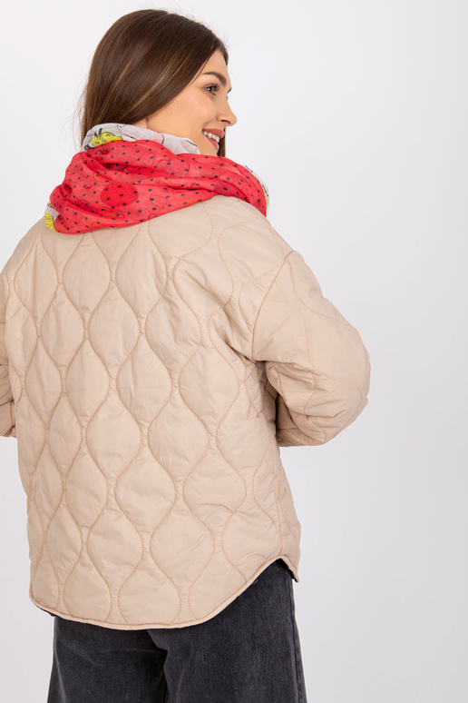 Bílo-červený šátek s potisky