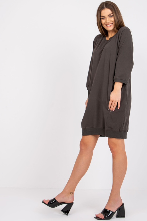 Khaki volné šaty Salou