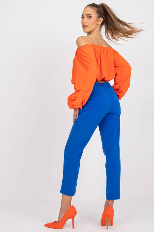 Tmavě modré klasické dámské kalhoty...