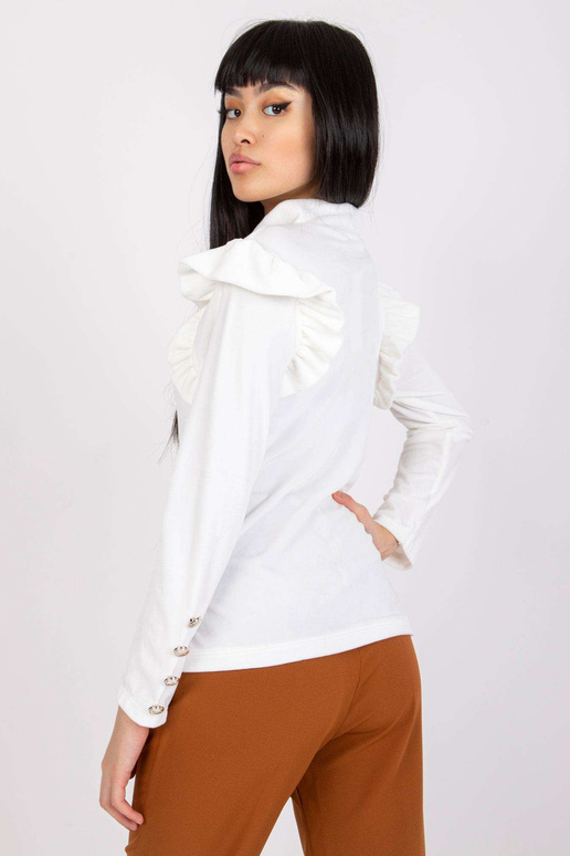 Bílá dámská velurová halenka Capri