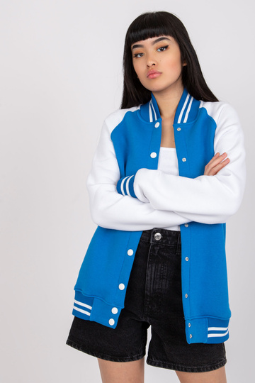 Tmavě modrobílá bomber...