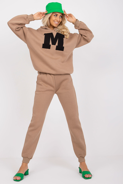 Tmavě béžová oversize tepláková... Tmavě béžová oversize tepláková...