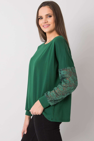 Tmavě zelená halenka s...