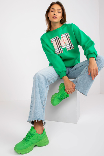 Zelená bavlněná mikina Elise